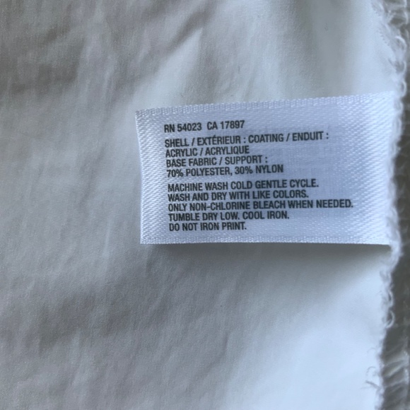 GapFit White Lightweight Outdoor Wind Rain Hooded Jacket size L - Picture 10 of 11